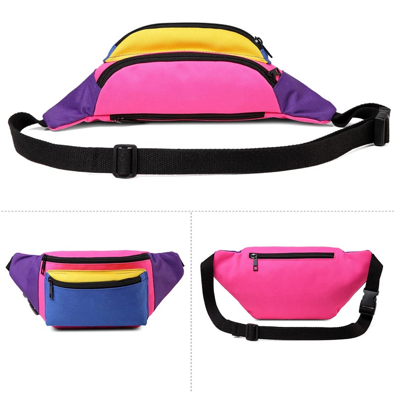 MIAIULIA 80s Neon Waist Fanny Pack for 80s Costumes,Festival Travel Party #Other - Image 3